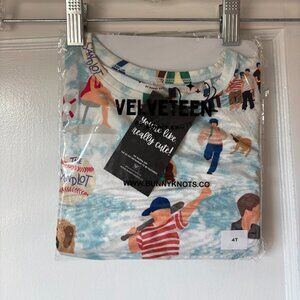 Bunny Knots Kids Bamboo Sandlot Pajamas, Size 4T